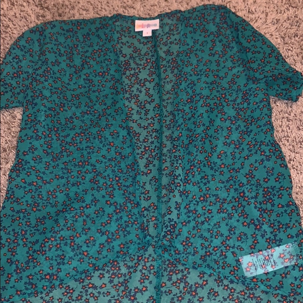 Lularoe girls cardigan, size 1-fits 3t-4t